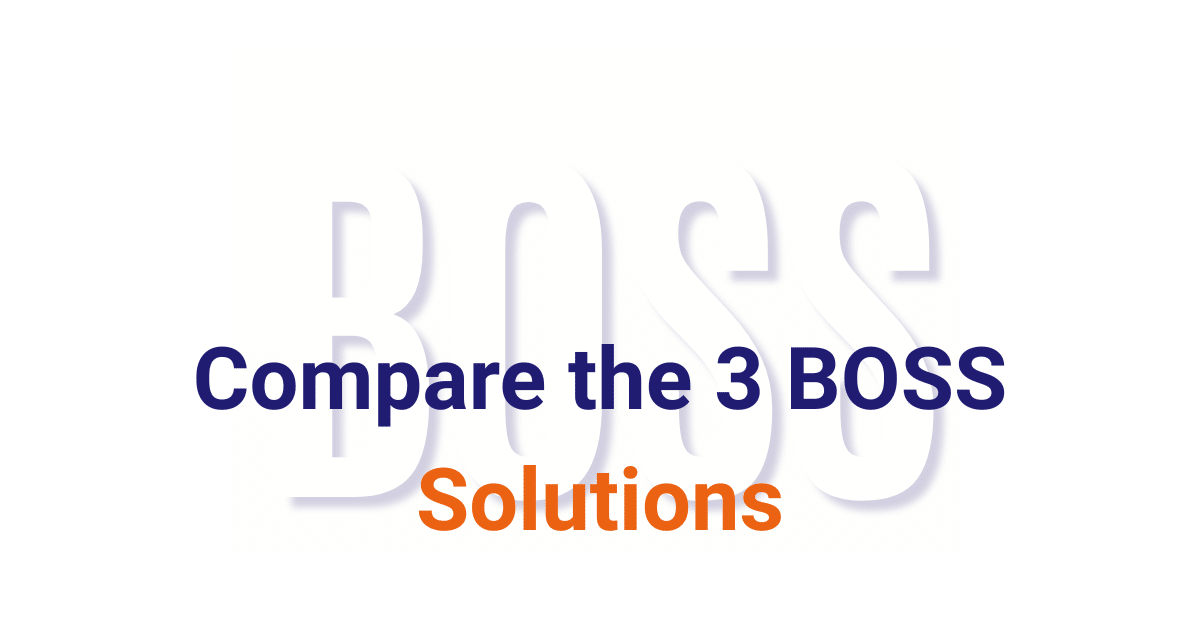 Compare the 3 BOSS outsourcing solutions