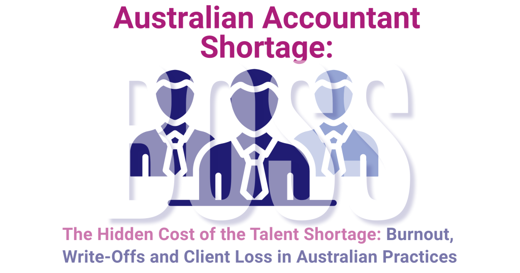 Hidden cost of talent shortage in Australian accounting firms featured image with BOSS branding