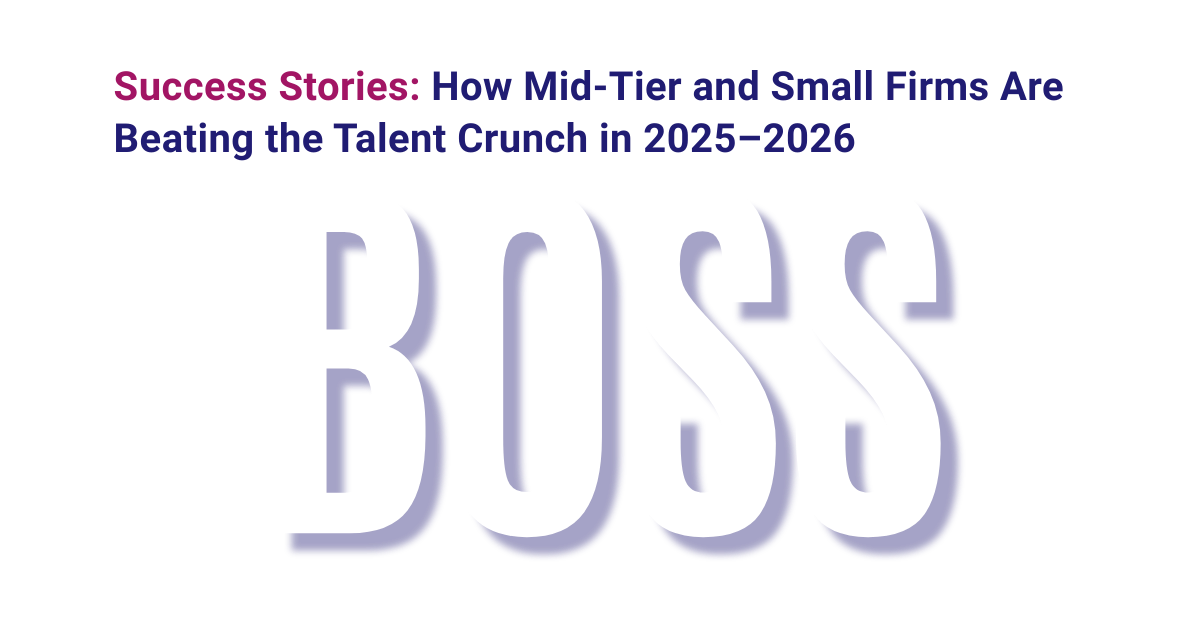 Success stories beating talent shortage in Australian accounting firms featured image with BOSS branding